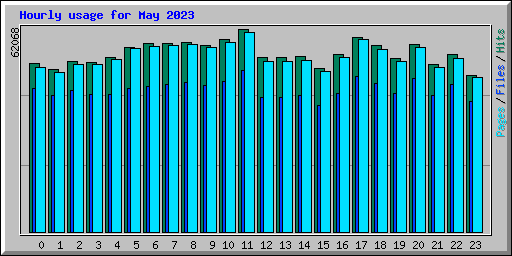 Hourly usage for May 2023